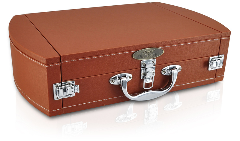 Illustration for article titled This Transforming Briefcase Turntable Is a Walkman For Your Records